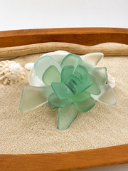 Sea Glass Succulent Art, Seacculent™ Coastal Decor, Rare Color Sea Glass, Seashell Art, The Seafoam Five 2026