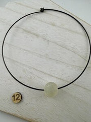 Vintage Mermaid Sea Glass Choker – Authentic Caribbean Sea Glass Necklace - Unique Beach Jewelry