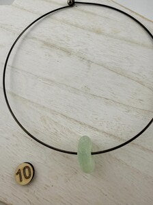 Vintage Mermaid Sea Glass Choker – Authentic Caribbean Sea Glass Necklace - Unique Beach Jewelry