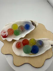 Rare Sea Glass Collector Marbles – Caribbean Rainbow Set of 6 – Perfectly Imperfect Sea Finds– Genuine Sea Found Glass Marble Collection