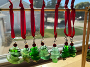 Handmade Sea Glass Christmas Tree Ornament – Caribbean Holiday Decor