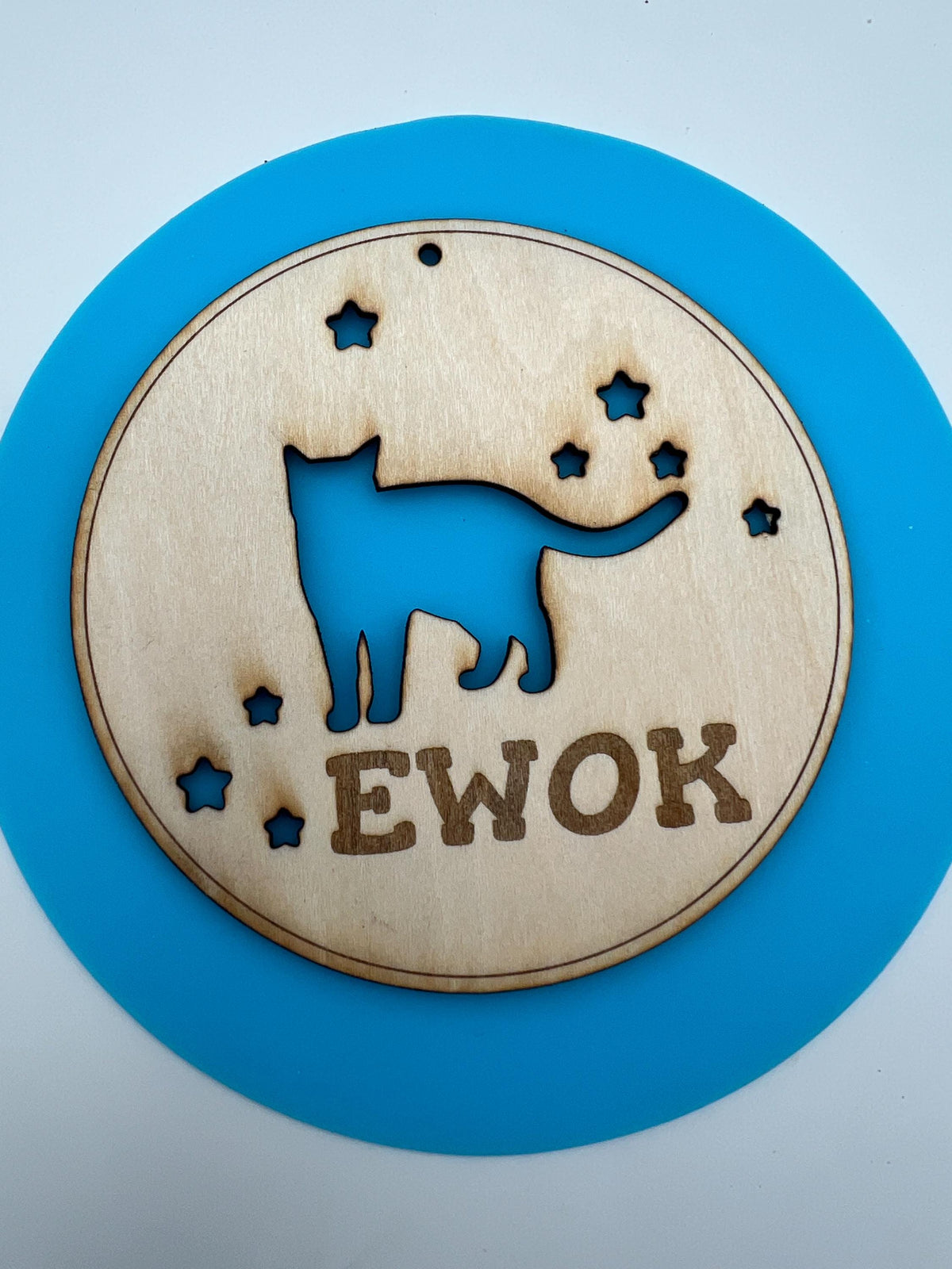 Personalized Wooden Pet Ornament, Christmas Paw Print Keepsake