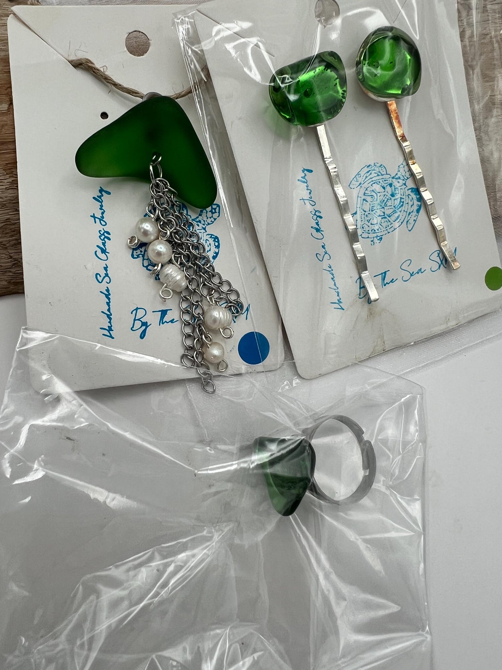 Mystery Sea Glass Gift Bag, Caribbean Treasures, Handmade Jewelry