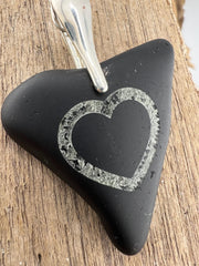 Rare Black Sea Glass Pirate Pendant & Earrings: Caribbean Treasure Gift Set