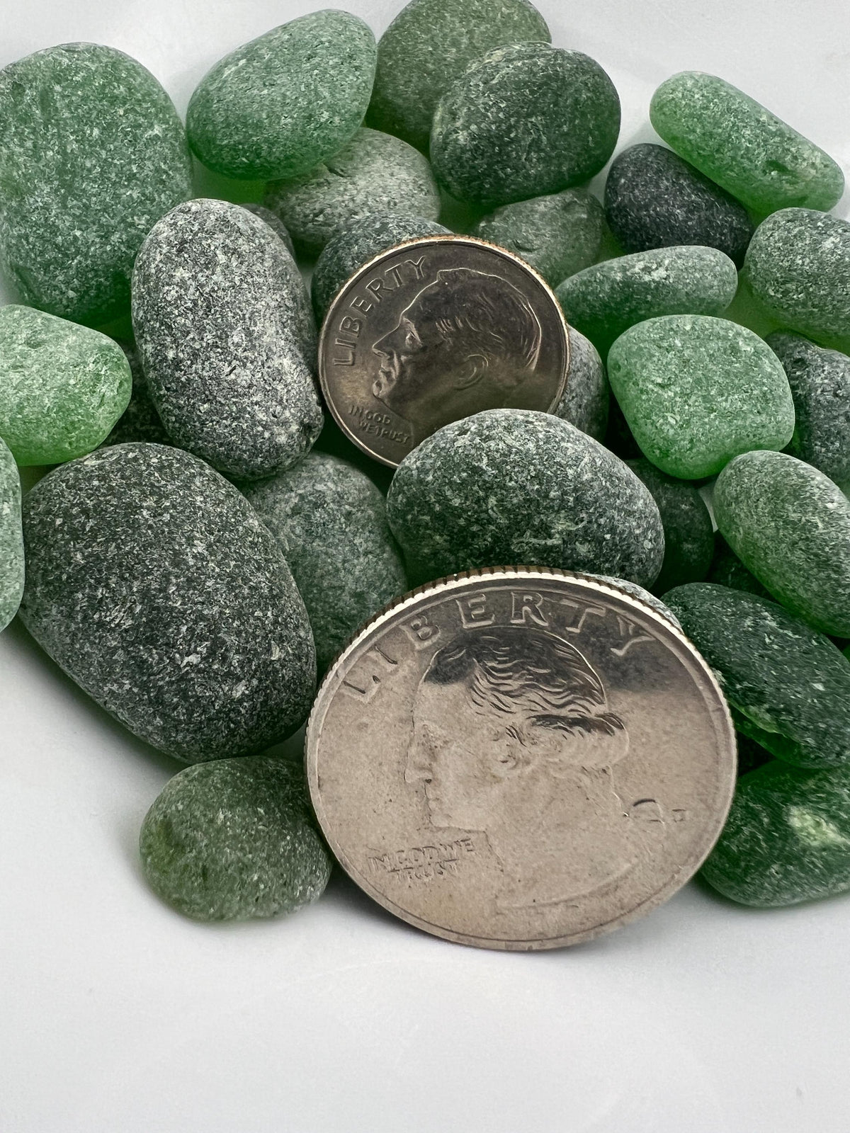 Authentic Caribbean Sea Glass Lots | Green or White Sea Glass | Hand Collected in Saint Martin | Naturally Frosted Beach Glas