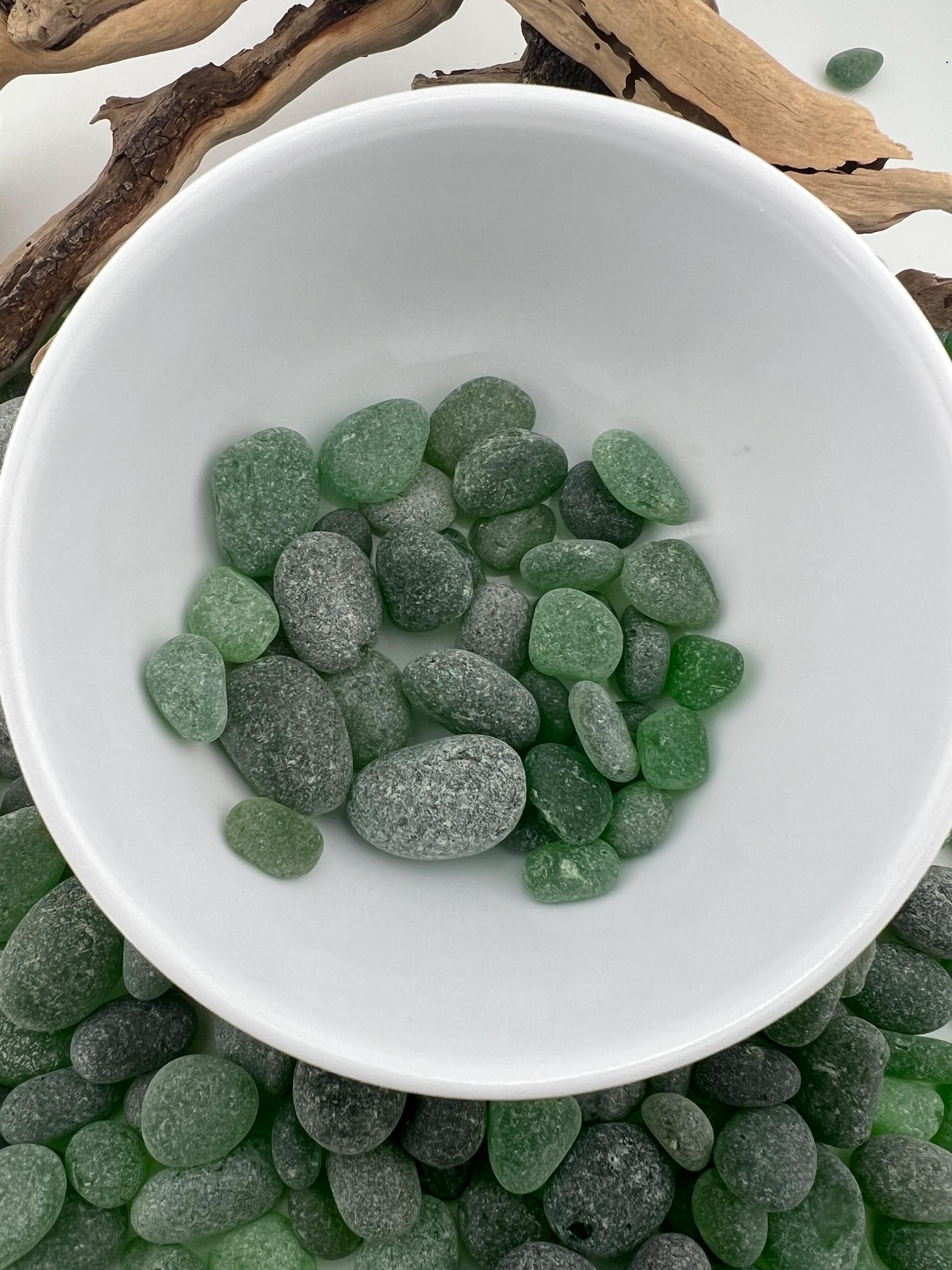 Authentic Caribbean Sea Glass Lots | Green or White Sea Glass | Hand Collected in Saint Martin | Naturally Frosted Beach Glas
