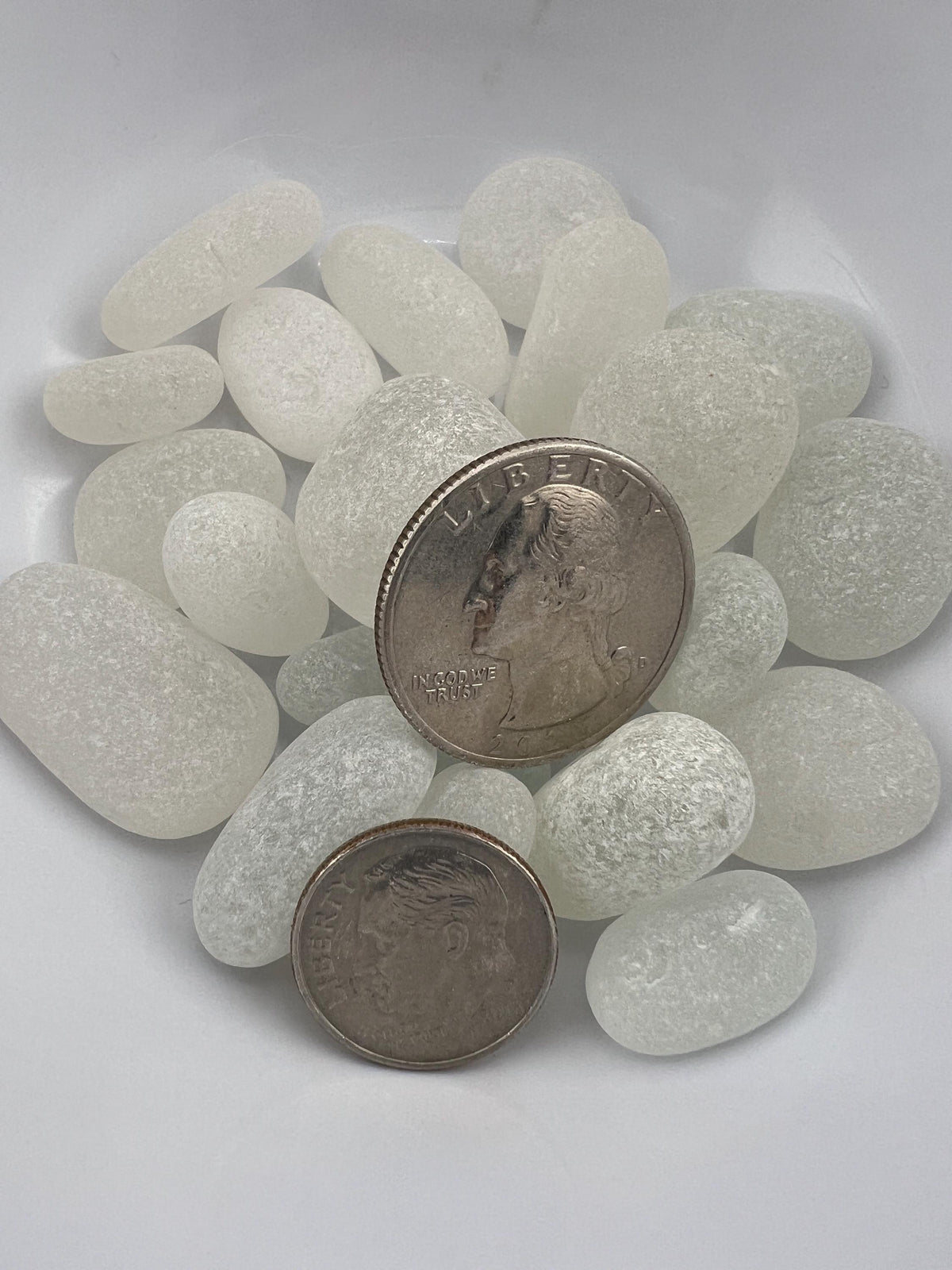 Authentic Caribbean Sea Glass Lots | Green or White Sea Glass | Hand Collected in Saint Martin | Naturally Frosted Beach Glas