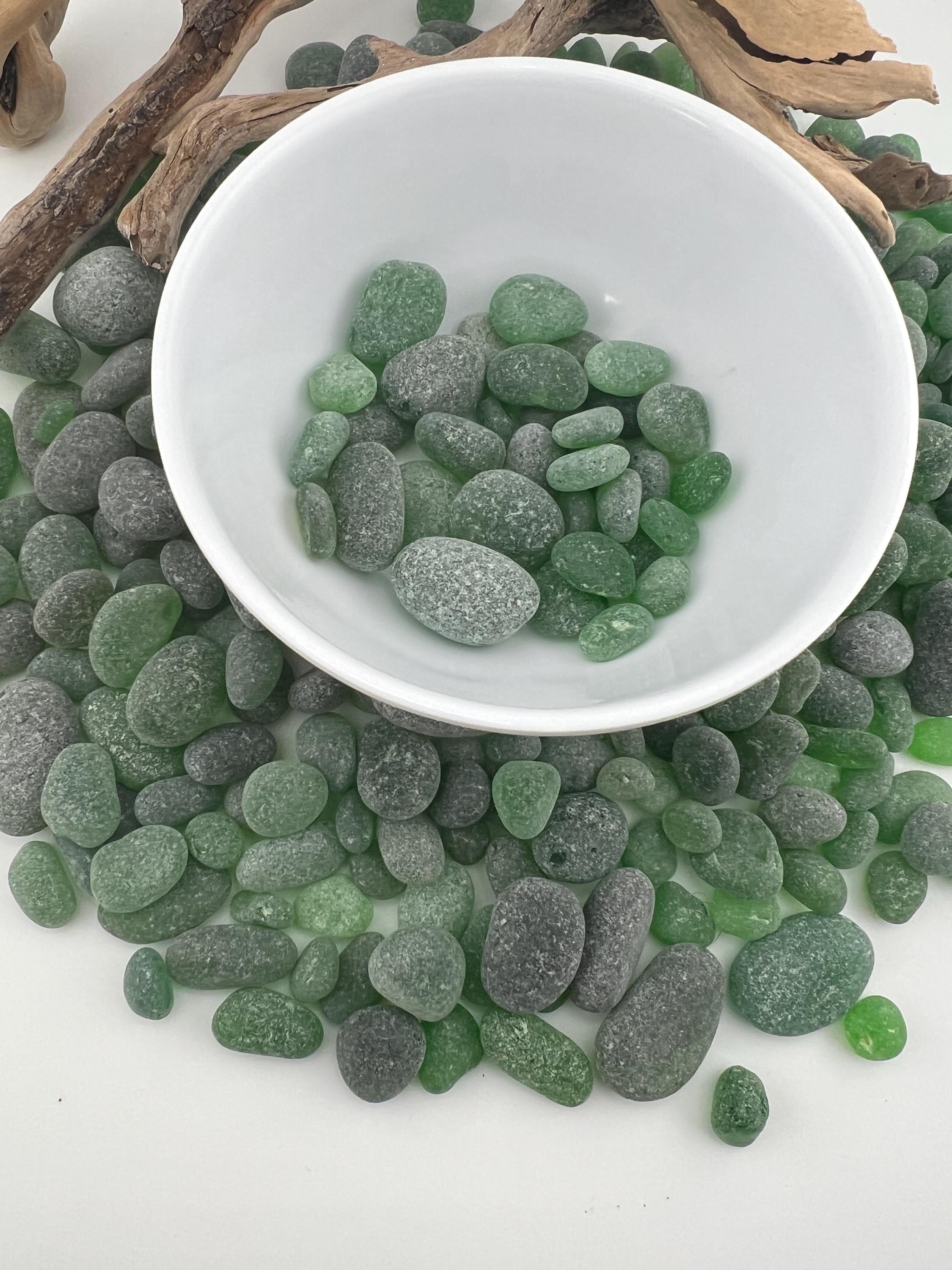 Authentic Caribbean Sea Glass Lots | Green or White Sea Glass | Hand Collected in Saint Martin | Naturally Frosted Beach Glas