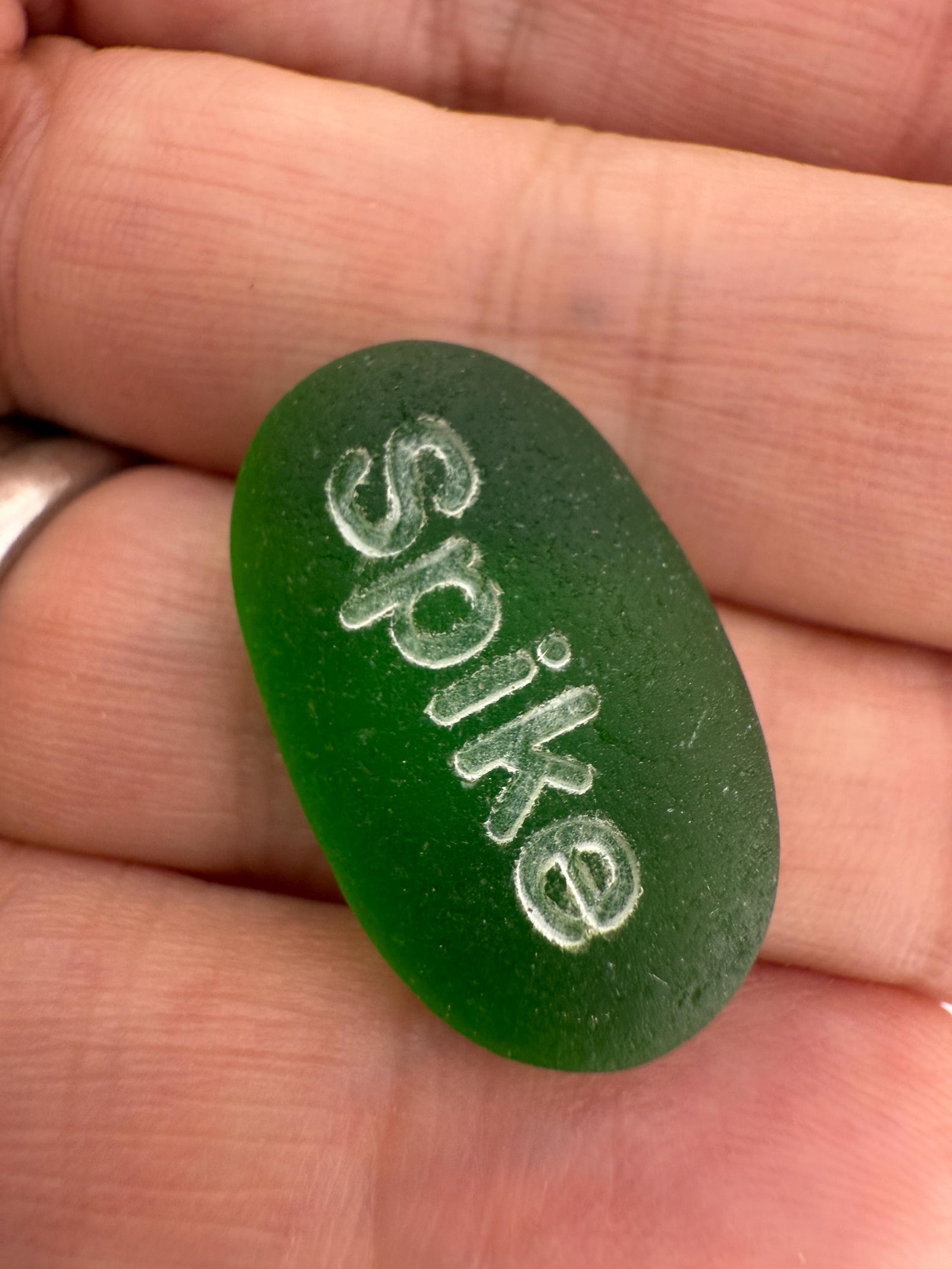 Pet Memorial, Pet Loss Keepsake Ornament: Engraved Sea Glass Paw Print Keepsake - Wearable Charm