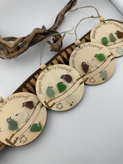 Sea Glass Bird Ornament – Coastal Art, Recycled Glass, Inspirational Gift