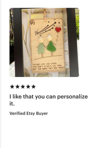 Friends Are Like Stars Sea Glass Art, Best Friend Gift, Personalized Friendship Keepsake, Coastal Shelf Decor, Beach House De