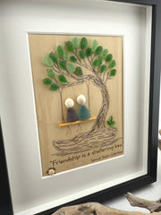 NEW Sea Glass Friendship Tree Art: Handmade Coastal Decor, Personalized Sea Glass  Friendship Gift
