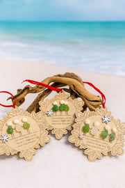Sea Glass Friendship Ornament, Handmade Christmas Tree Decoration