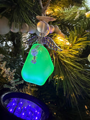 Sea Glass Angel Christmas Ornament:  Coastal Beach Decor