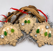 Sea Glass Friendship Ornament, Handmade Christmas Tree Decoration