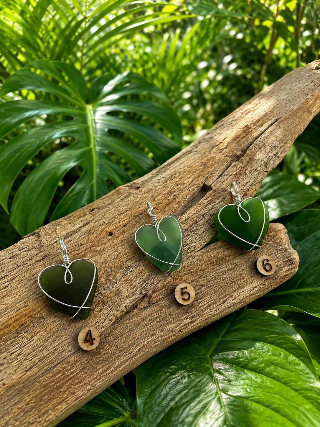 Authentic Caribbean Sea Glass Heart Necklace | Choose Your Heart | Hand Wrapped Sterling Silver Pendant | Beach Glass Jewelry