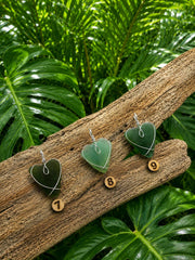 Authentic Caribbean Sea Glass Heart Necklace | Choose Your Heart | Hand Wrapped Sterling Silver Pendant | Beach Glass Jewelry