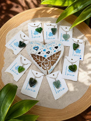 Authentic Caribbean Sea Glass Heart Necklace | Choose Your Heart | Hand Wrapped Sterling Silver Pendant | Beach Glass Jewelry