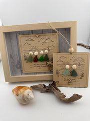 Beach Friends Are the Best Friends – Sea Glass Friendship Gift, Coastal Decor, Caribbean Sea Glass Art, 5x7 Frame