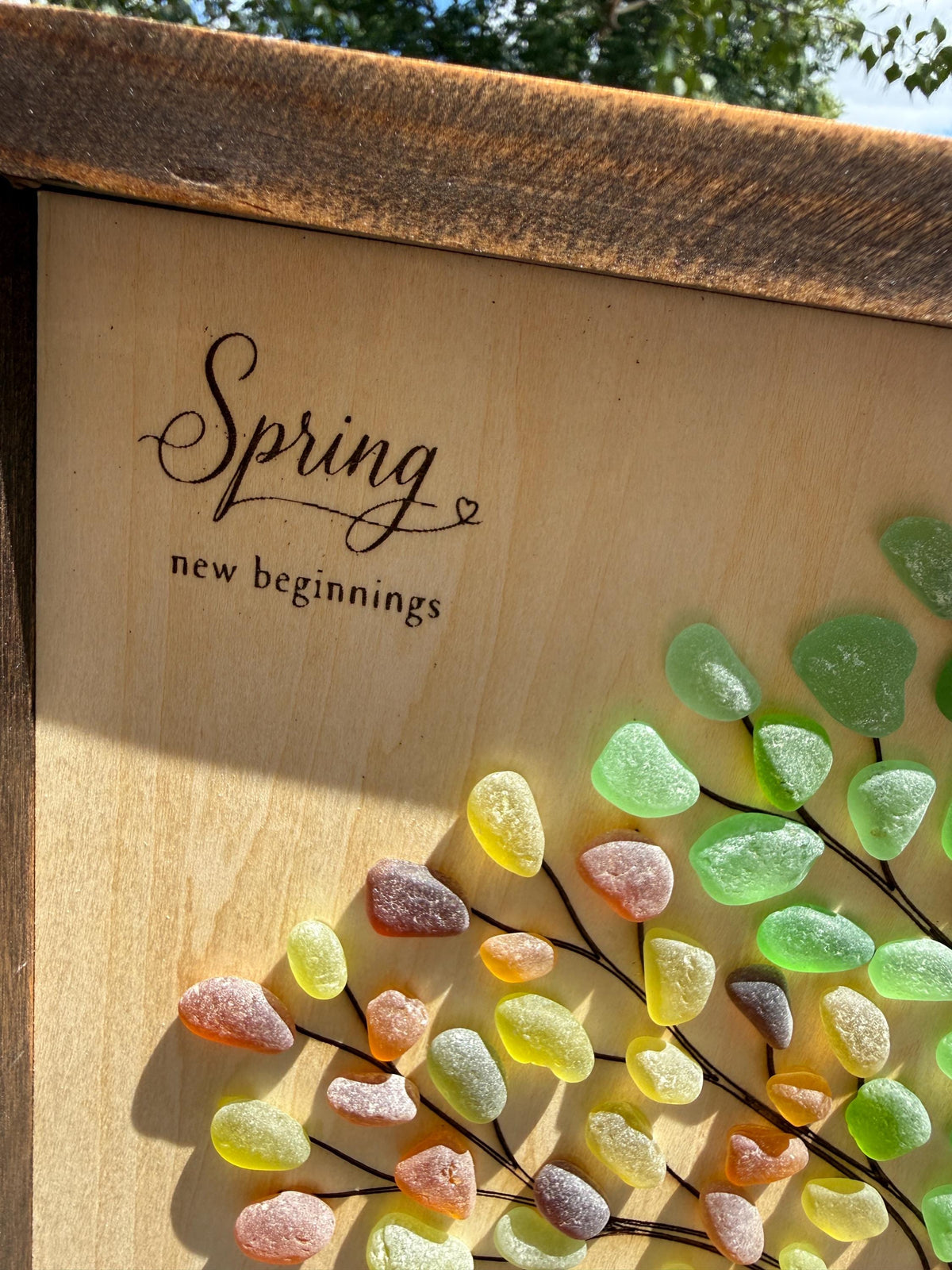 Celebrating All Seasons of Life | Sea Glass Tree of Life | Retirement, Birthday, Anniversary, Memorial & Milestone Gift