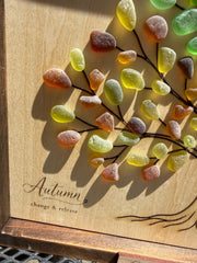 Celebrating All Seasons of Life | Sea Glass Tree of Life | Retirement, Birthday, Anniversary, Memorial & Milestone Gift