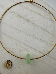 Vintage Mermaid Sea Glass Choker – Authentic Caribbean Sea Glass Necklace - Unique Beach Jewelry
