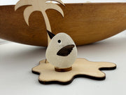 Personalized Shorebird Island™ | Genuine Sea Glass Bird Family | Custom Beach Decor | Family Keepsake | Add More Birds Anytim