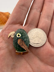 Personalized Parrot Island™ | Genuine Sea Glass Parrots | Tropical Beach Decor | Custom Family Gift | Caribbean Sea Glass