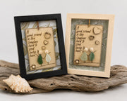 Sea Glass Friend Gift, Coastal Shelf Decor, Beach House Tabletop Decor, Handmade Friendship Keepsake