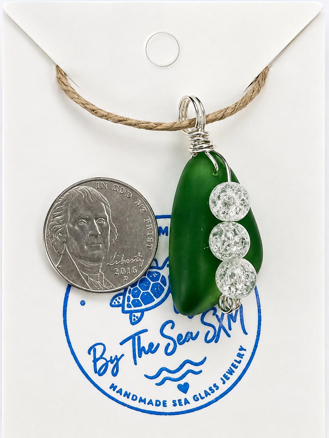 Sea Glass Peas in a Pod Necklace, Personalized 2 3 4 Pea Family Necklace, Pearl or Glass Beads, Mother Grandma Gift