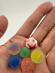 Rare Sea Glass Collector Marbles – Caribbean Rainbow Set of 6 – Perfectly Imperfect Sea Finds– Genuine Sea Found Glass Marble Collection