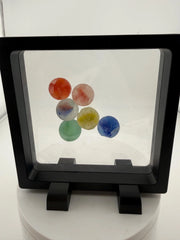 Rare Sea Glass Collector Marbles – Caribbean Rainbow Set of 6 – Perfectly Imperfect Sea Finds– Genuine Sea Found Glass Marble Collection