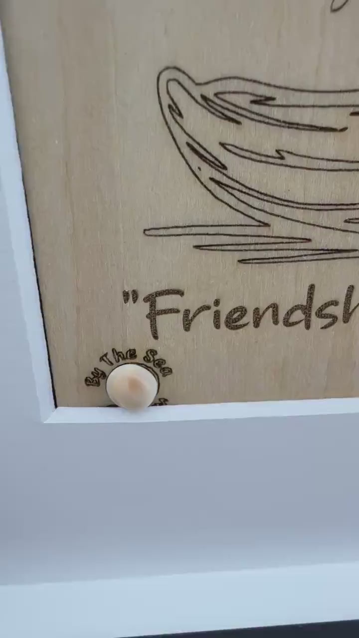 Etsy video 4393640639-2 | NEW Sea Glass Friendship Tree Art: Handmade Coastal Decor, Personalized Sea Glass  Friendship Gift