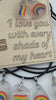 Etsy video 4370765886-1 | Rainbow Sea Glass Pendant: LGBTQ+ Pride Jewelry, Engraved Quote Plaque