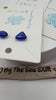 Etsy video 1762326891-1 | Cobalt Blue Sea Glass Stud Earrings - Caribbean Stainless Steel Posts