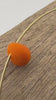 Etsy video 4323143418-1 | Rare Orange Sea Glass Choker: Caribbean Milk Glass, Stainless Steel