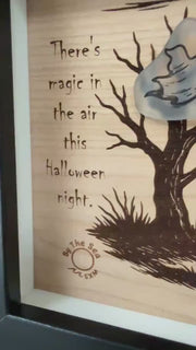 Etsy video 4347398605-1 | Halloween Haunted House Decor, Sea Glass Ghost Wall Art, Spooky Shadow Box, Coastal Halloween Decor, Handmade Sea Glass Art