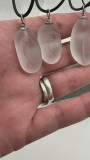 Etsy video 4318033756-1 | Choose Your Engraved Sea Glass Necklace, Authentic Caribbean Sea Glass Pendant, Beach Glass Jewelry, Coastal Gift