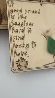 Etsy video 1828263050-2 | Sea Glass Friendship Ornament | A Friend Like Sea Glass | Best Friend Gift | Beach Lover Gift | Personalized Friendship Keepsake