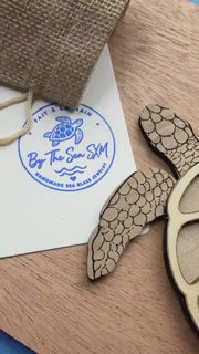 Etsy video 4535180130-1 | Interactive Sea Glass Turtle - Genuine Caribbean Sea Glass Coastal Curio - Ocean Treasure TurtleT