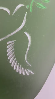 Etsy video 4372097724-1 | Engraved Sea Glass Pendant: Dove as Peace Symbol, Ocean Charms
