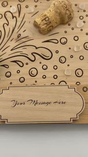 Etsy video 4331627163-2 | Personalized Champagne Cork Frame, Caribbean Sea Glass, Wedding Gift