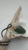 Etsy video 1762404271-1 | Caribbean Hunter Green Sea Glass Pendant: Gold Wire Wrapped, Stainless Steel Chain