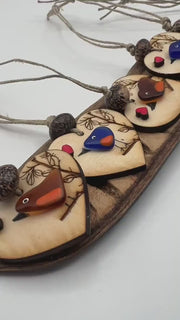 Etsy video 1769424620-1 | Sea Glass Bird Ornament, Coastal Christmas Ornament, Handmade Beach Decor, Bird Lover Gift
