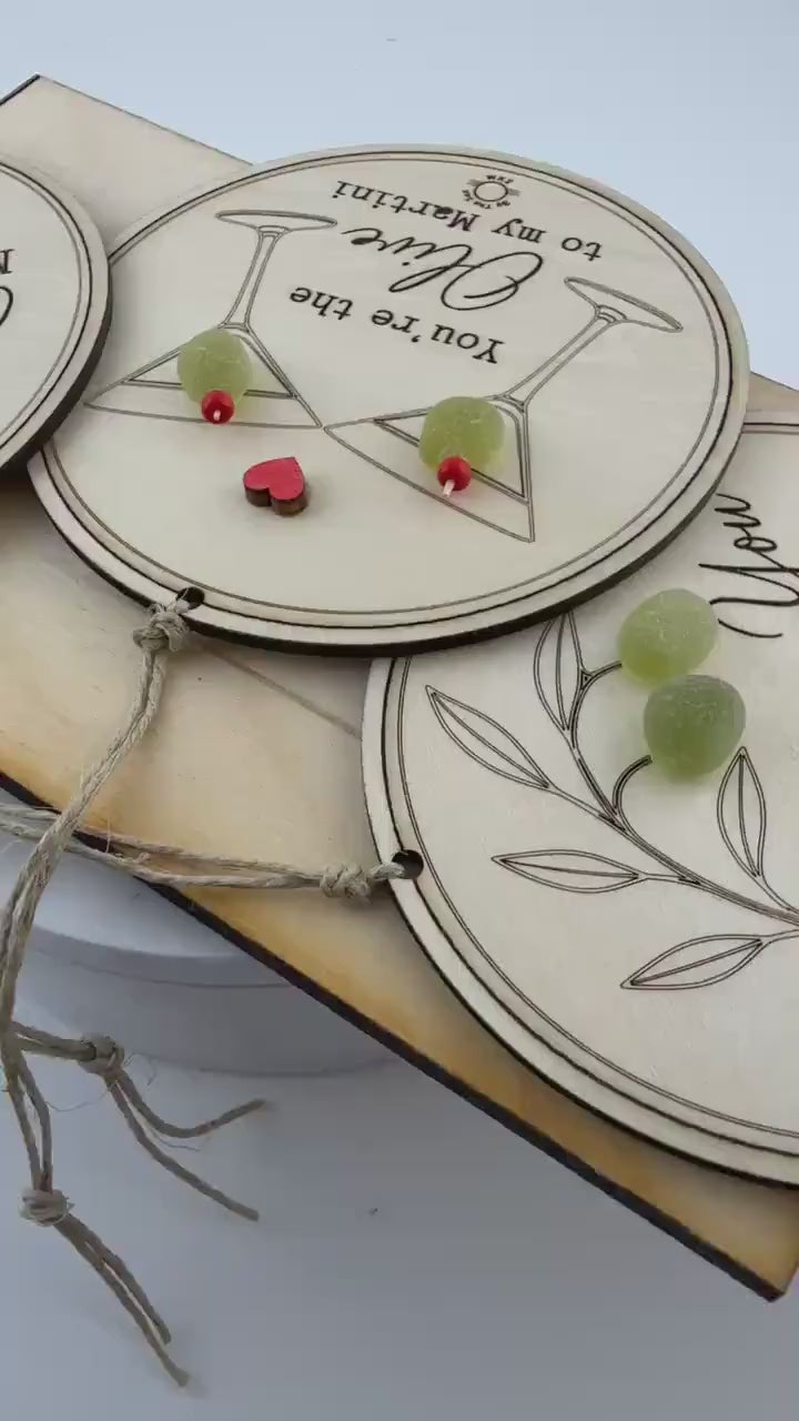 Etsy video 4541630339-1 | Genuine Sea Glass Olive Gifts, Ornament or Framed Sign, Friendship Gift, Anniversary Gift, Martini Lover Gift