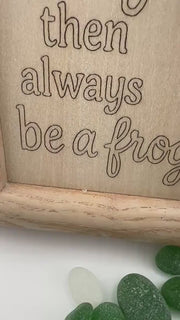 Etsy video 4331268876-2 | Sea Glass Frog Art - Whimsical Handmade Framed Wall Decor