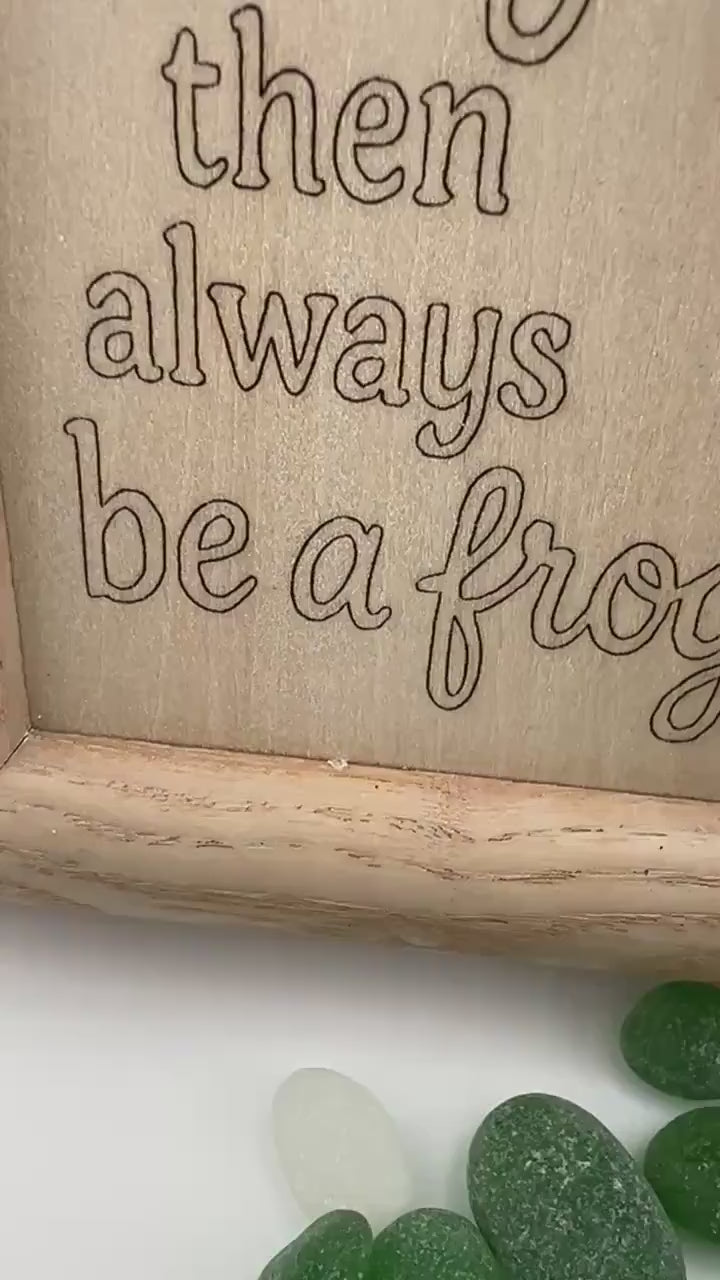 Etsy video 4331268876-2 | Sea Glass Frog Art - Whimsical Handmade Framed Wall Decor